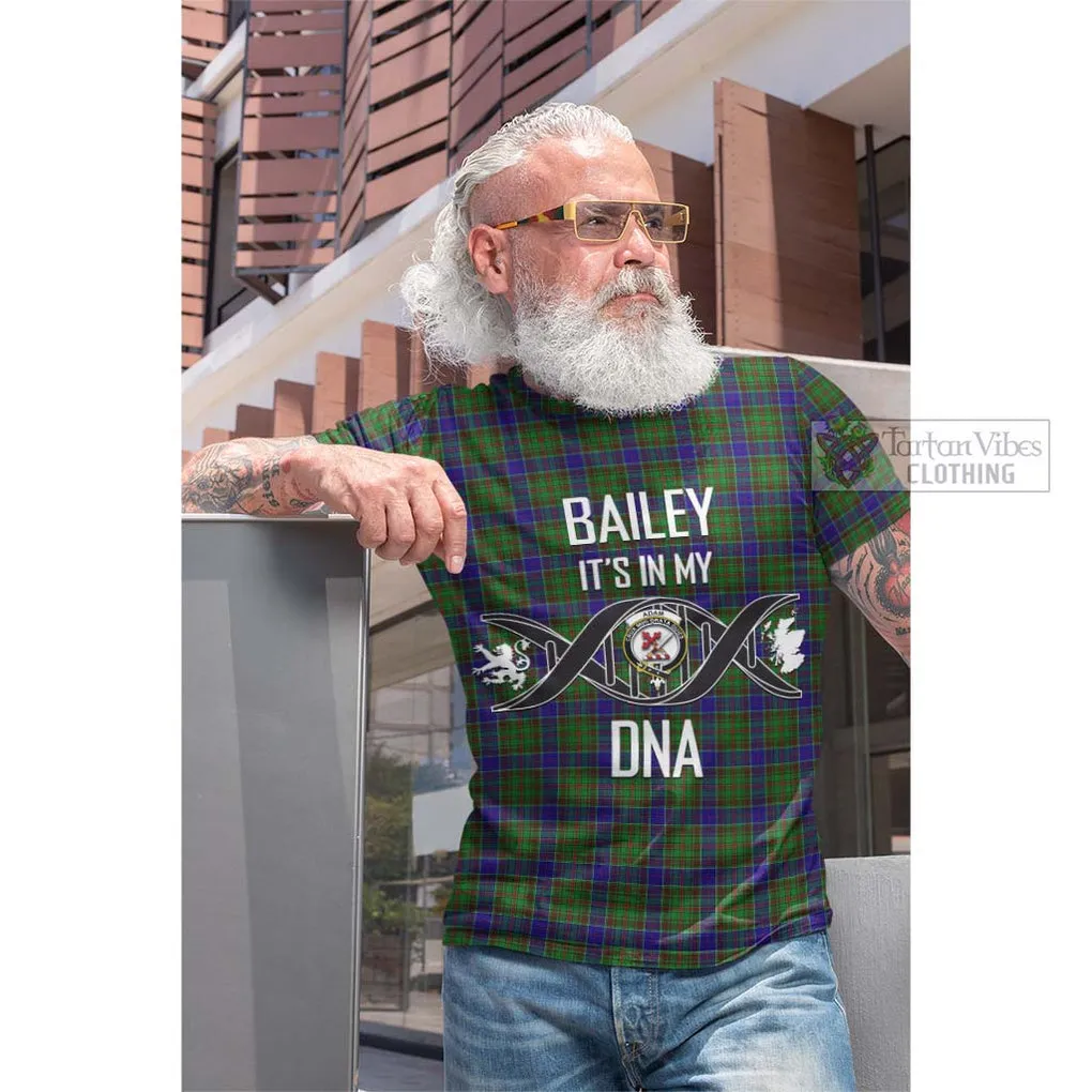 Adam Tartan Cotton T-shirt with Family Crest DNA In Me Style