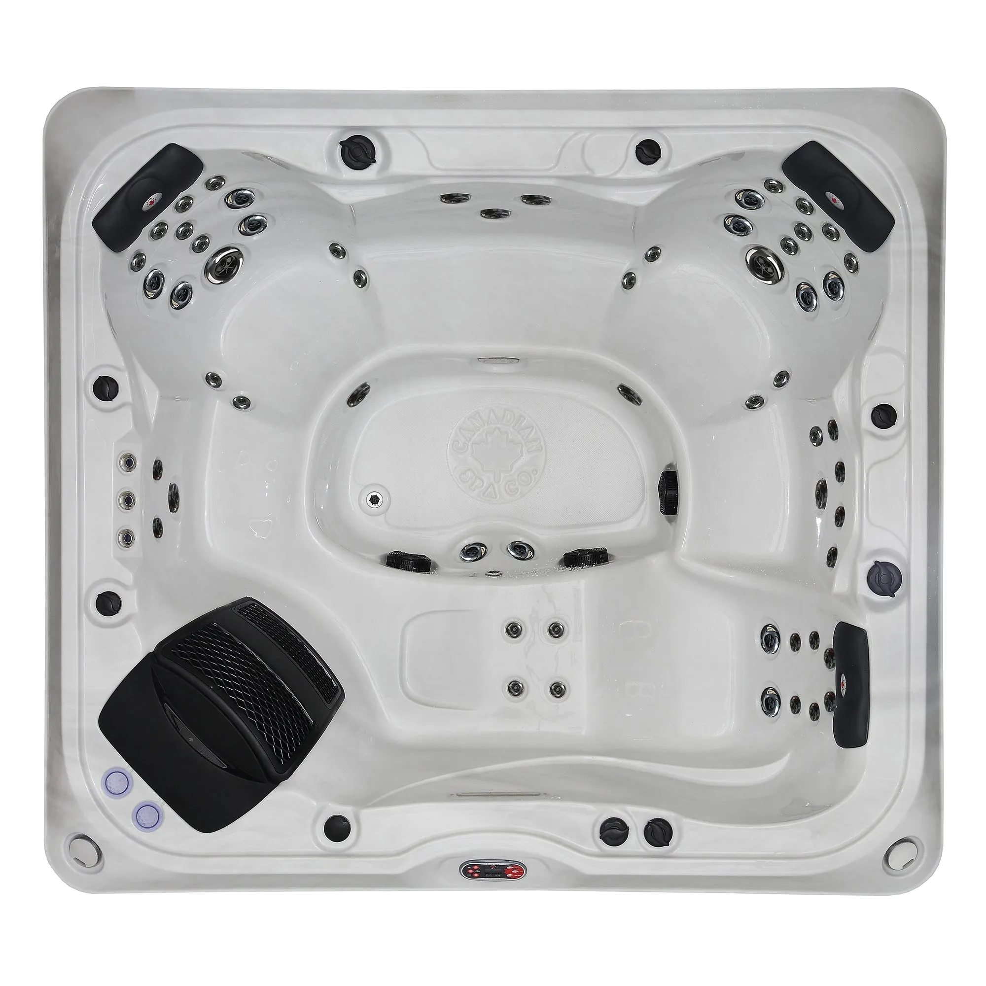 Alberta AI Hot Tub | 6-Person 57-Jet | 240 x 216 cm