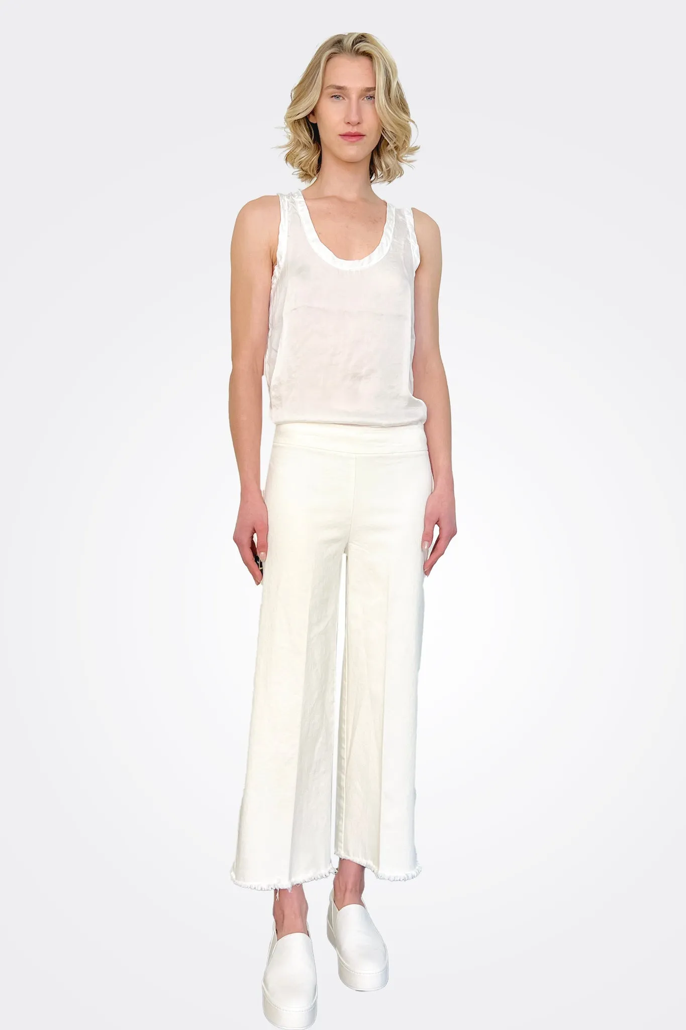 Alex Pant - White Denim