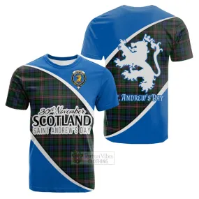 Allison Family Crest Tartan Cotton T-shirt Celebrate Saint Andrew's Day in Style