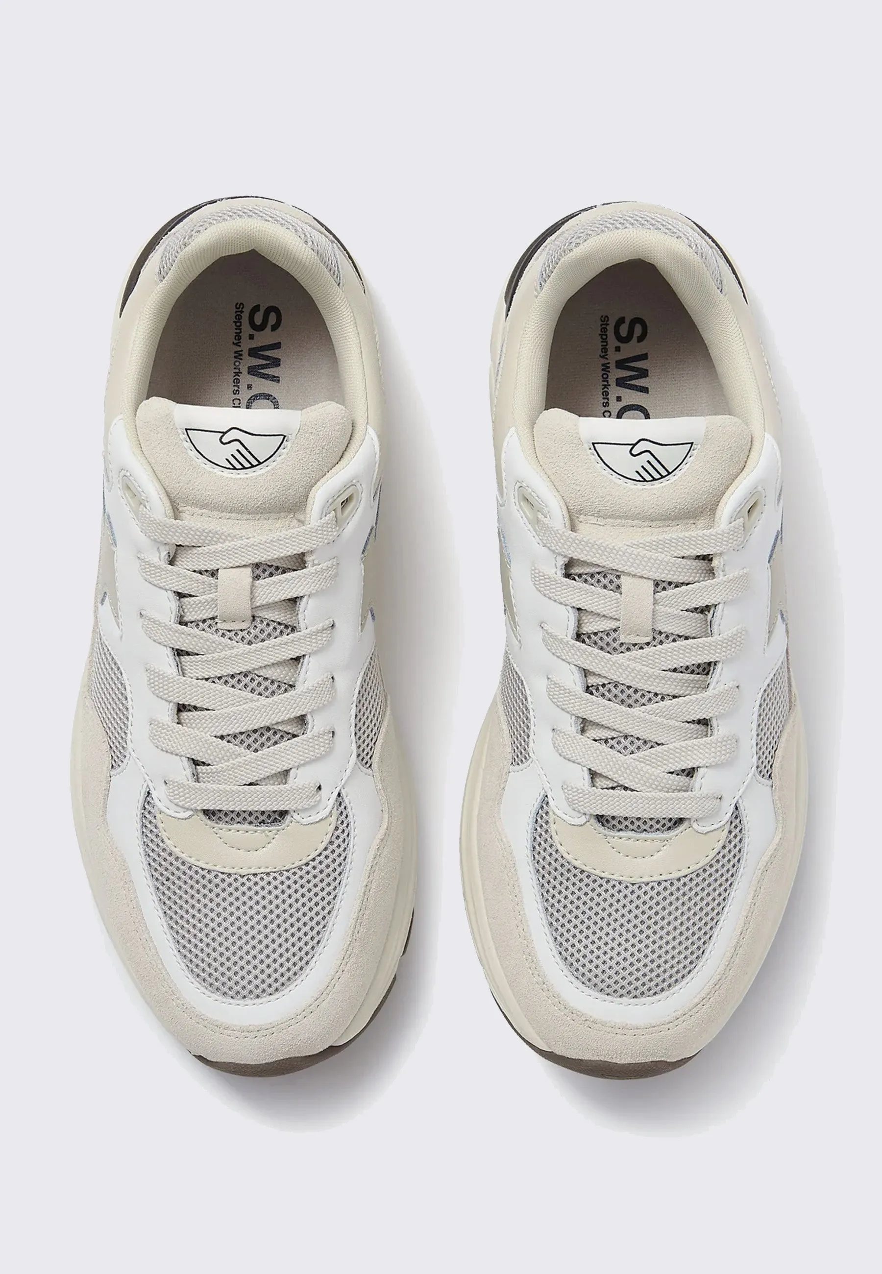 Amiel S-Strike Suede Mix - White/Ecru