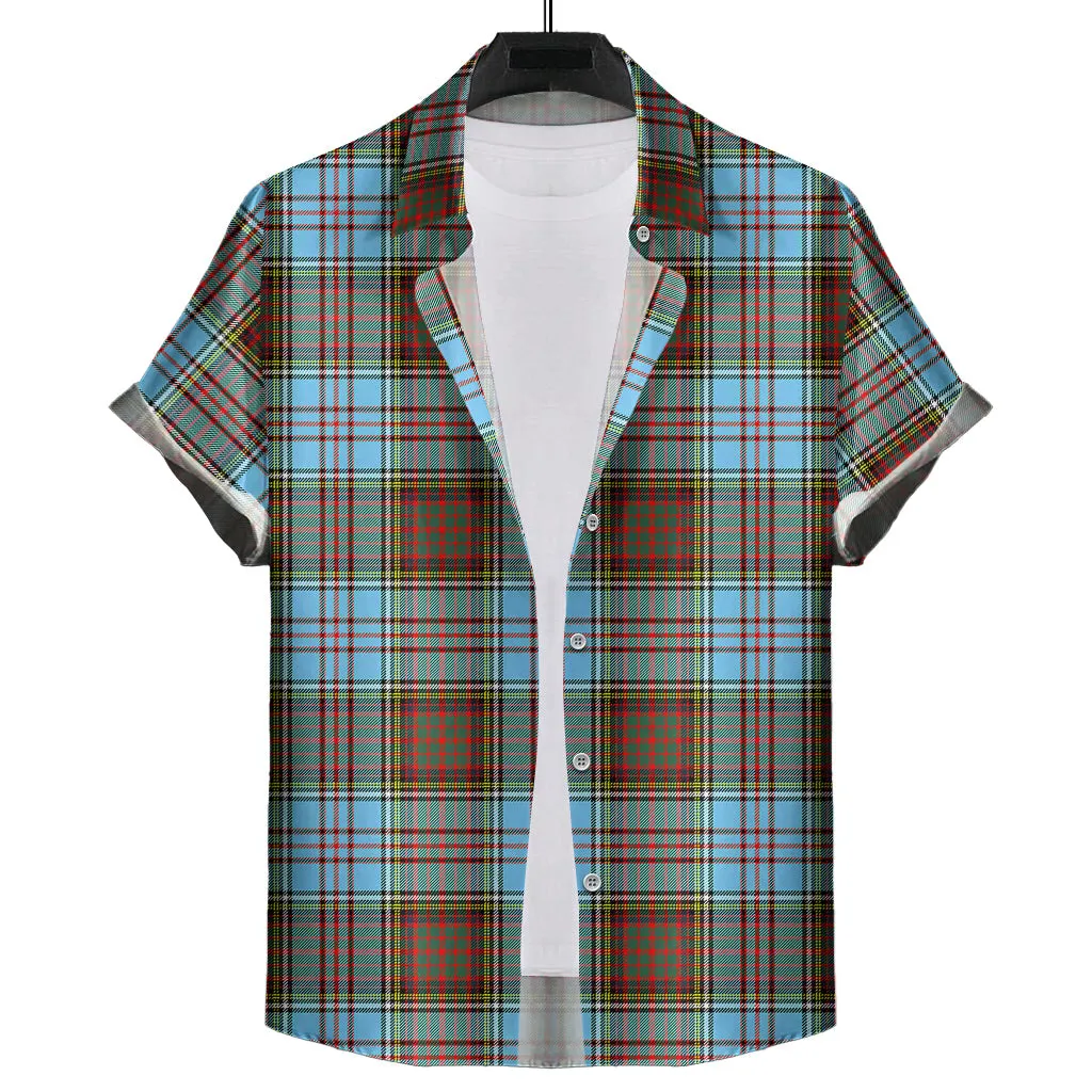 Anderson Ancient Tartan Short Sleeve Button Down Shirt