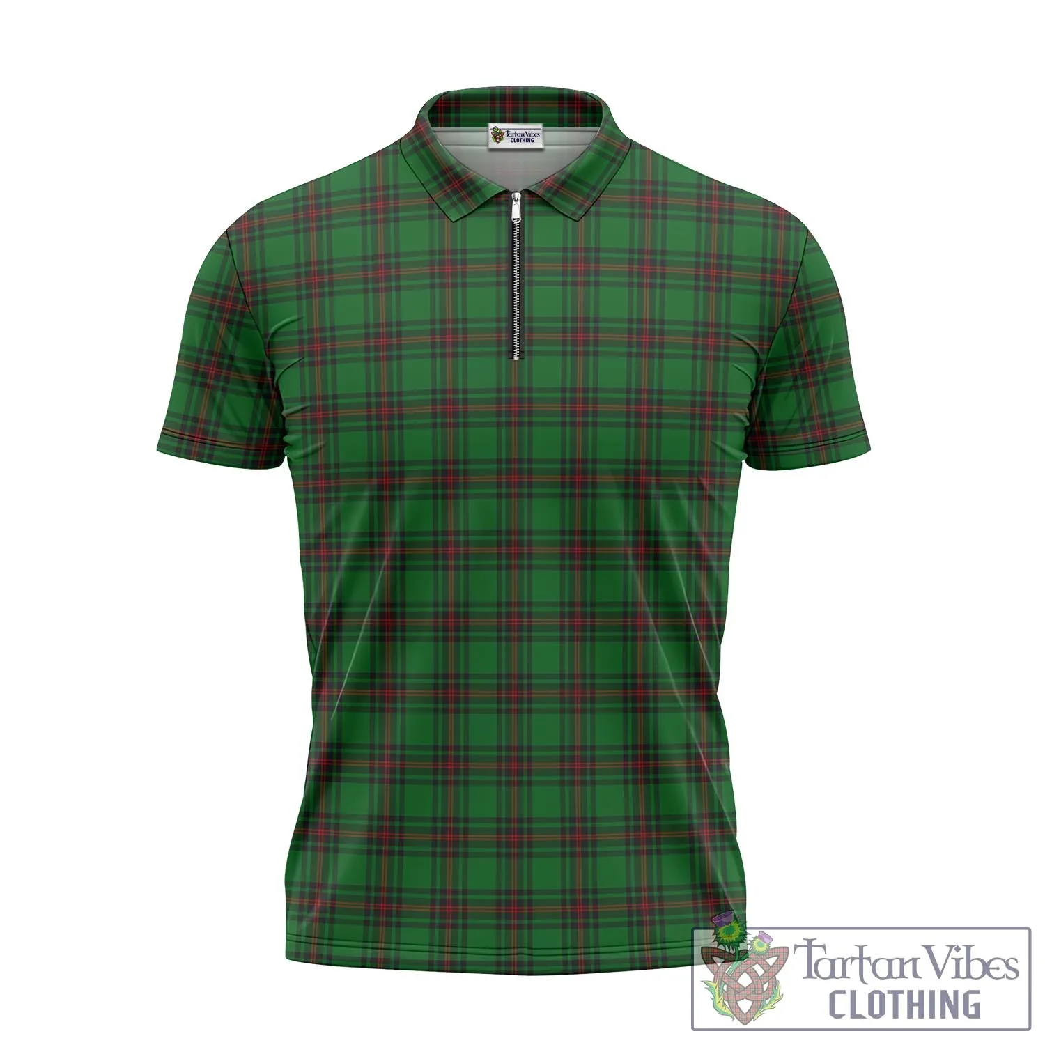 Anstruther Tartan Zipper Polo Shirt