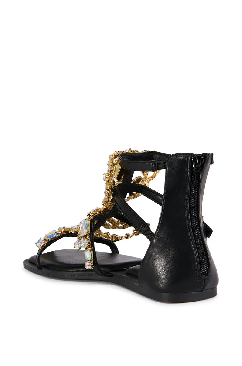 AZALEA WANG KIRBIE EMBELLISHED GLADIATOR SANDAL