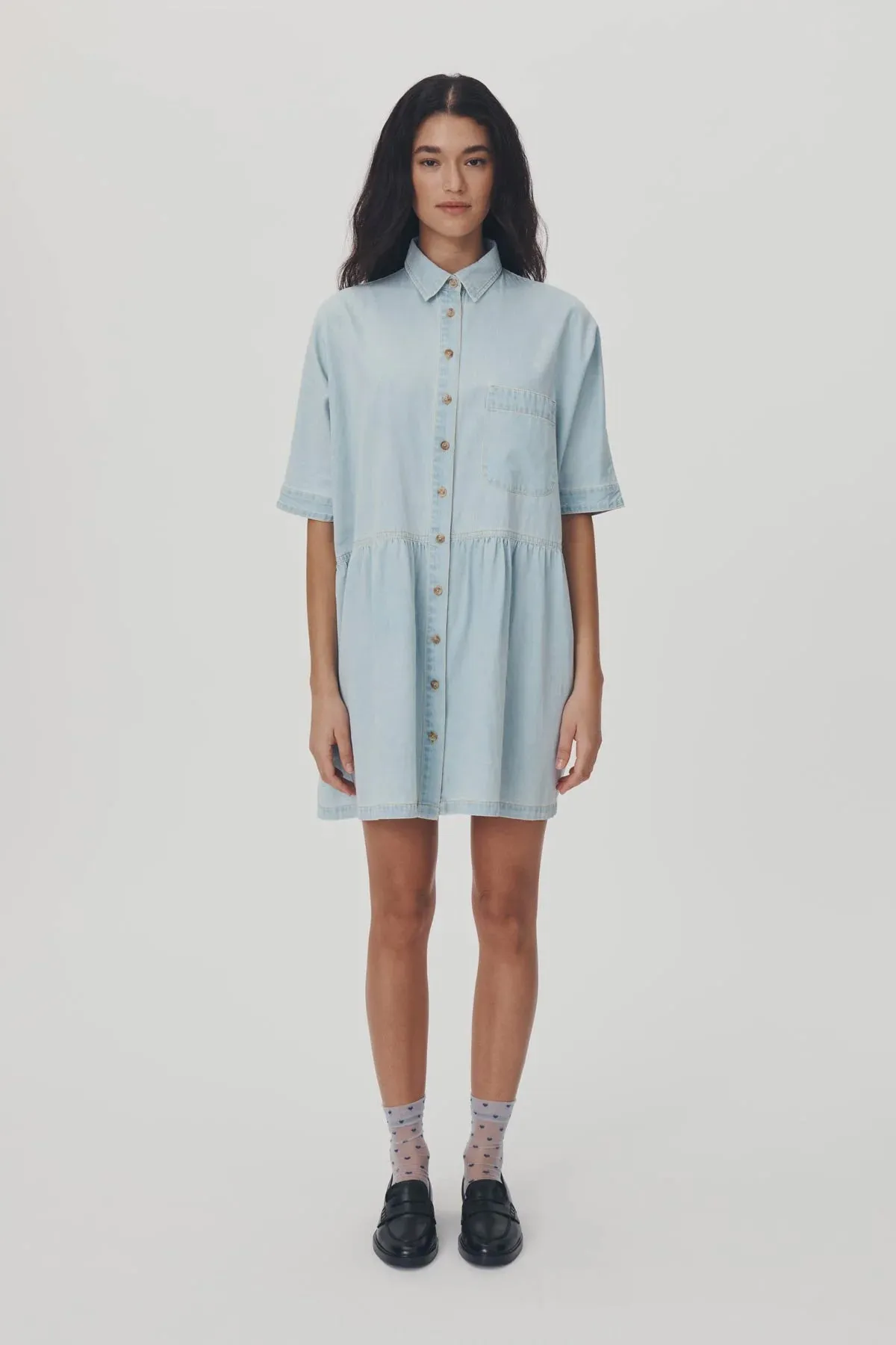 Bailey Denim Dress - Azul