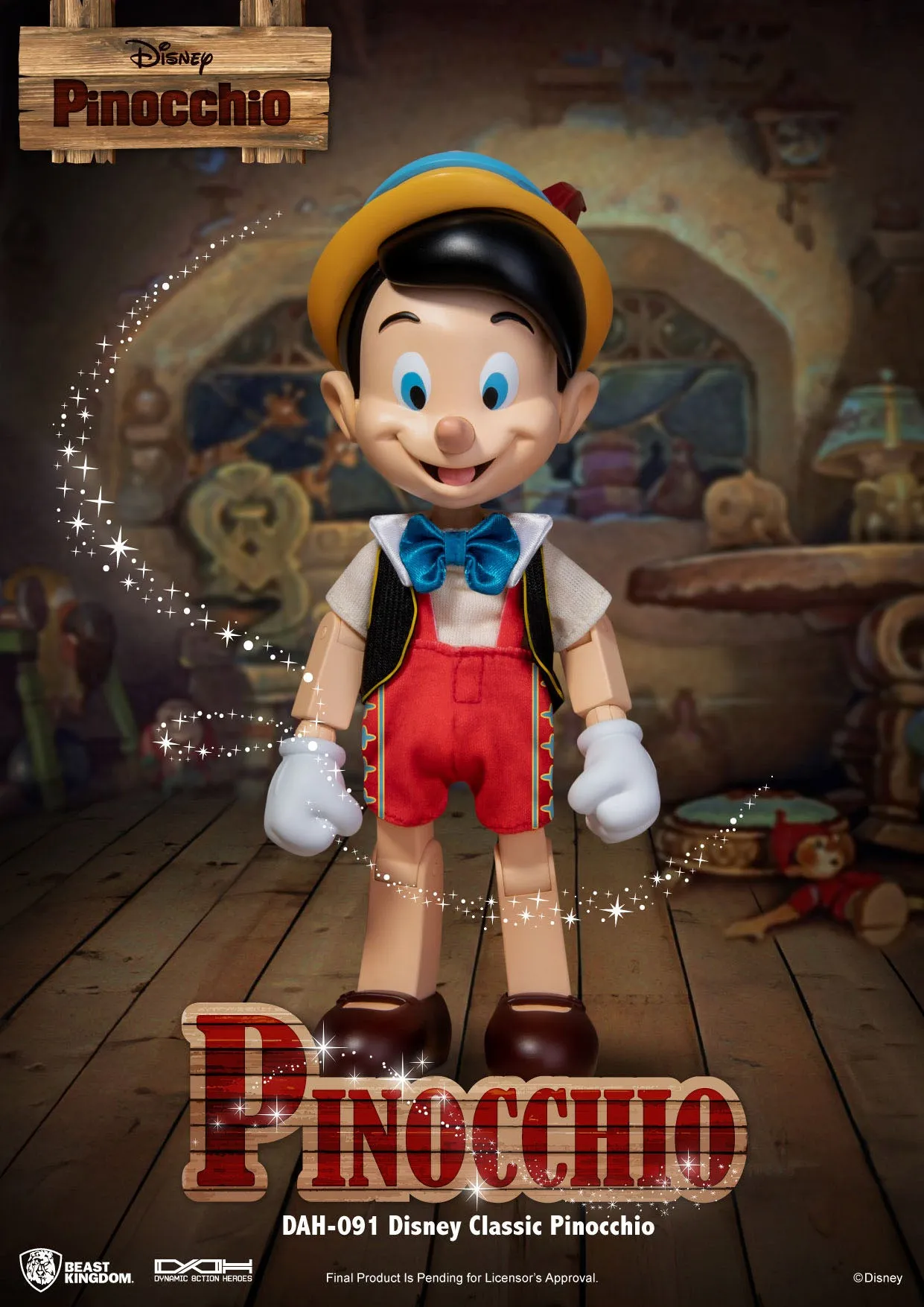 Beast Kingdom Disney Classic Pinocchio Dynamic 8ction Heroes 1/9 Action Figure