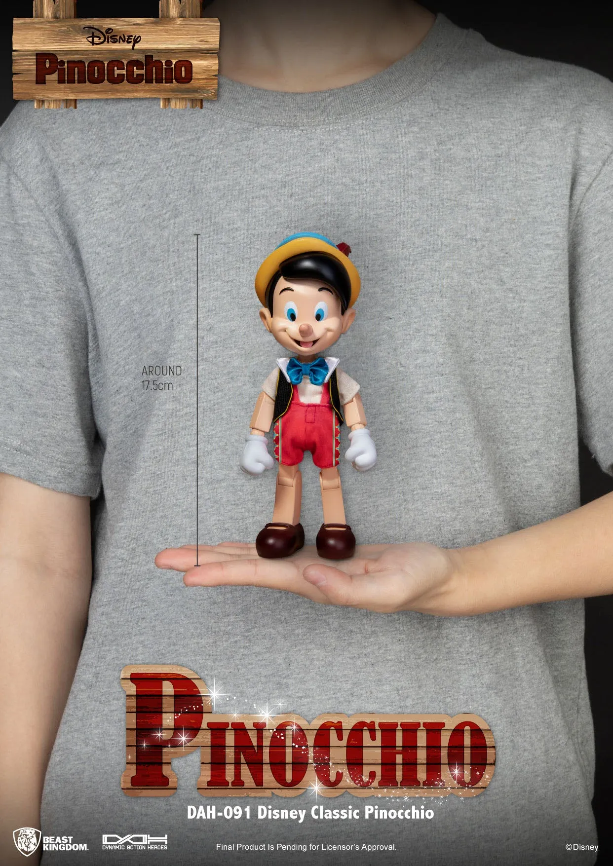 Beast Kingdom Disney Classic Pinocchio Dynamic 8ction Heroes 1/9 Action Figure