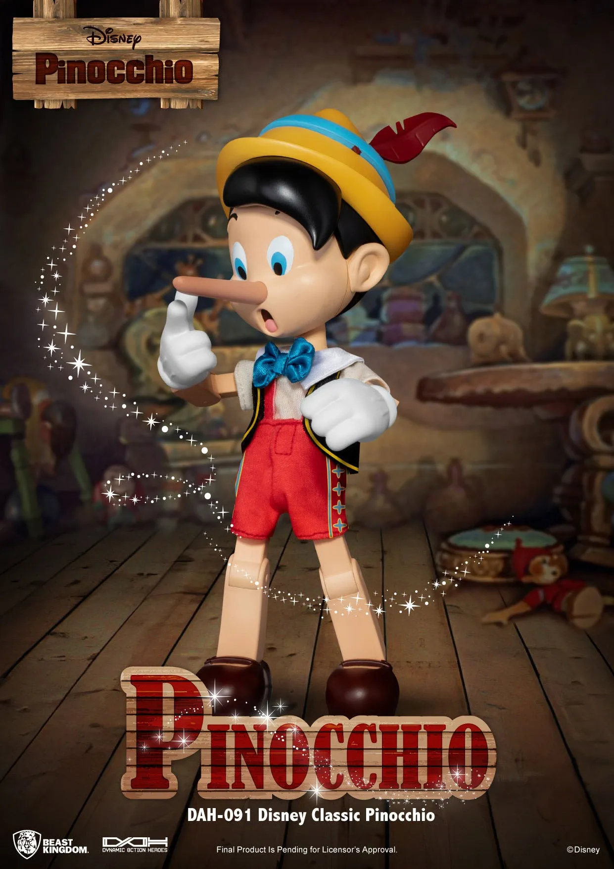 Beast Kingdom Disney Classic Pinocchio Dynamic 8ction Heroes 1/9 Action Figure