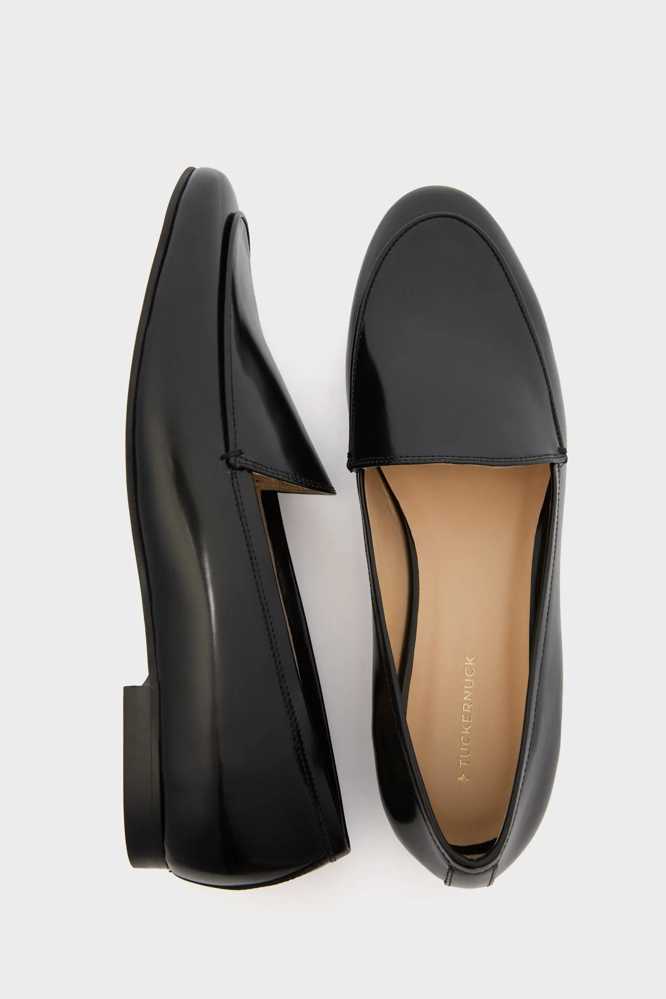 Black Leather Rowan Loafers