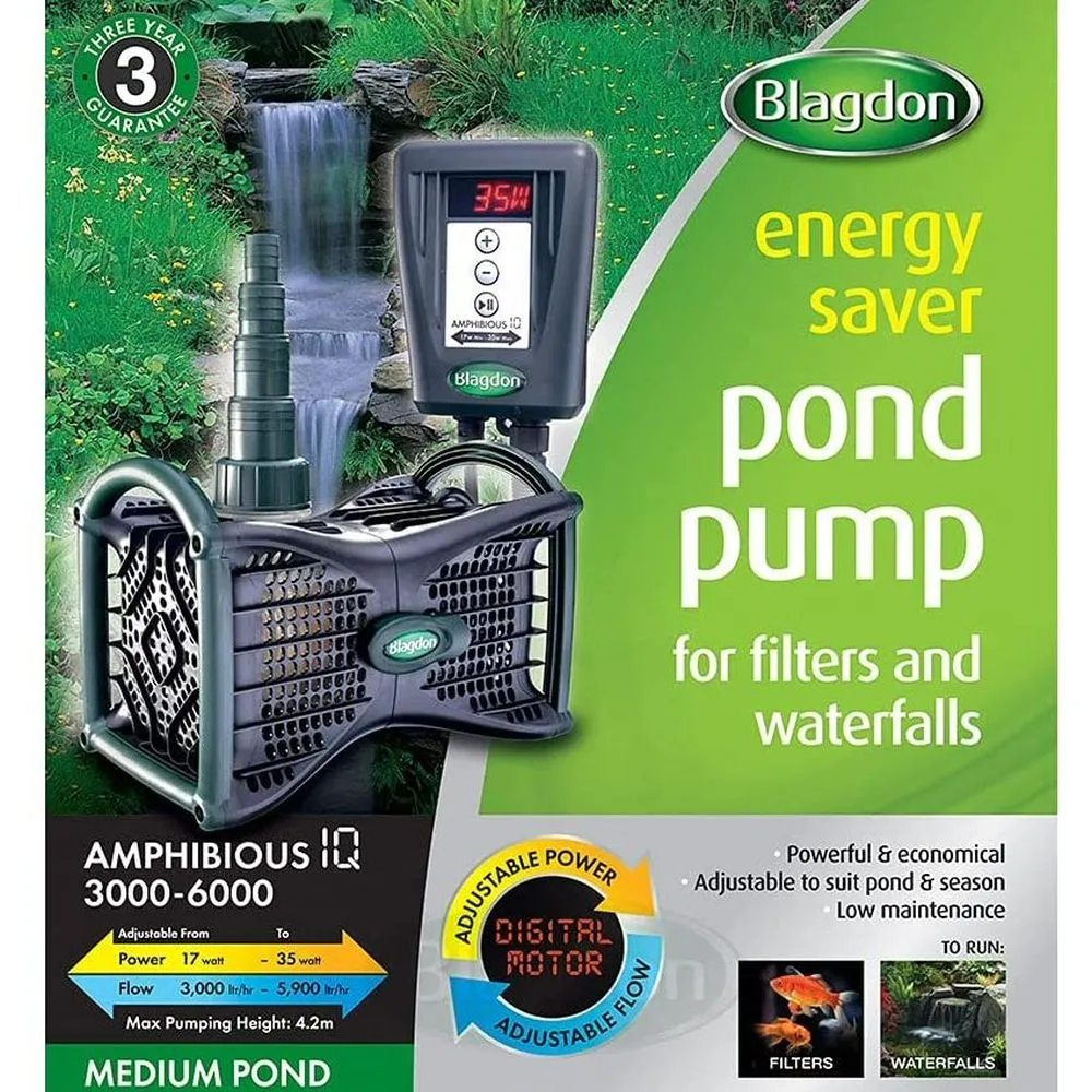 Blagdon Amphibious IQ 3000-6000 Pond Pump