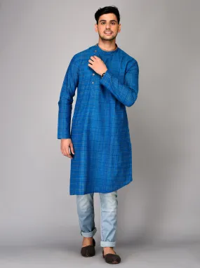 Blue Asymmetric Kurta | Azania