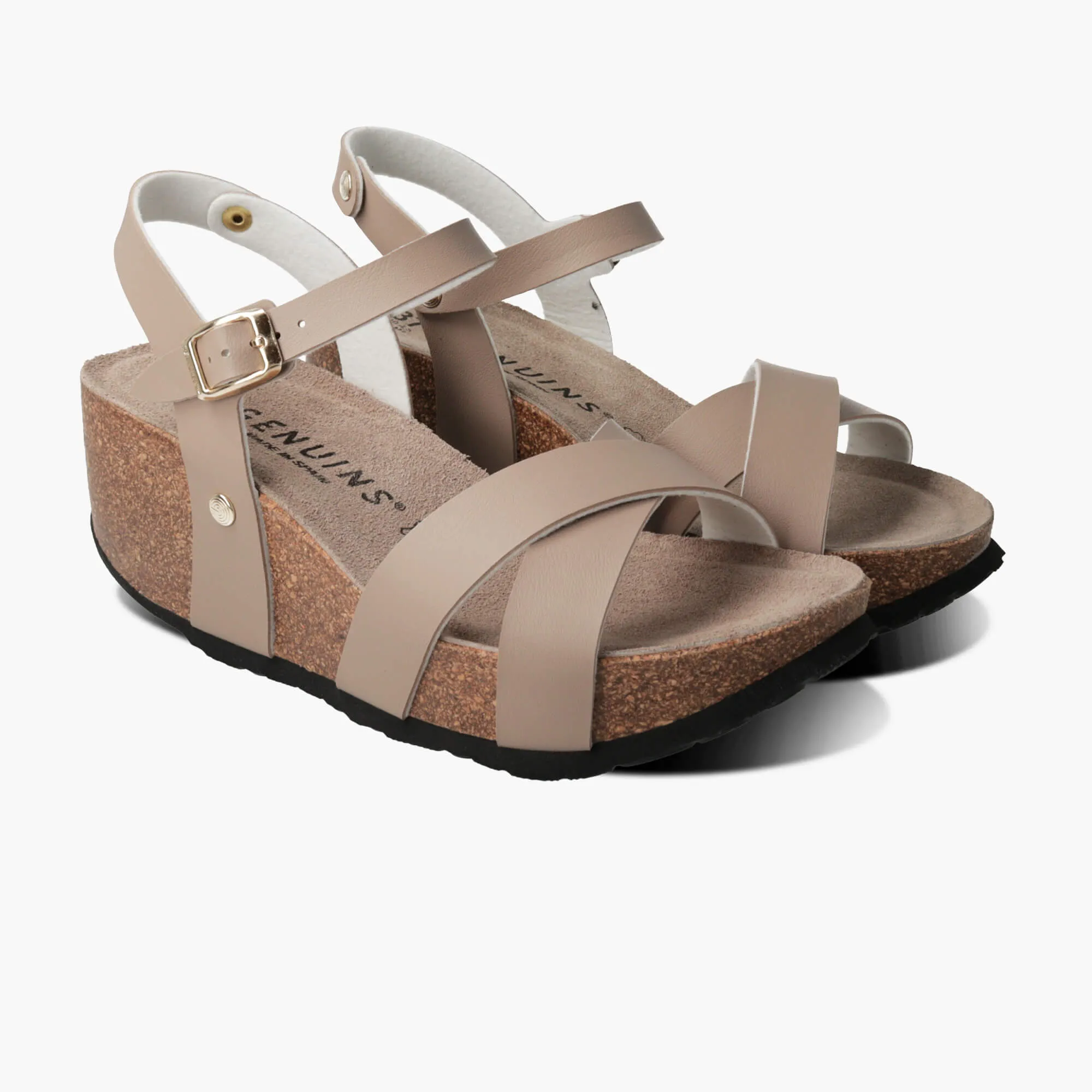 Camille Grey Sandals