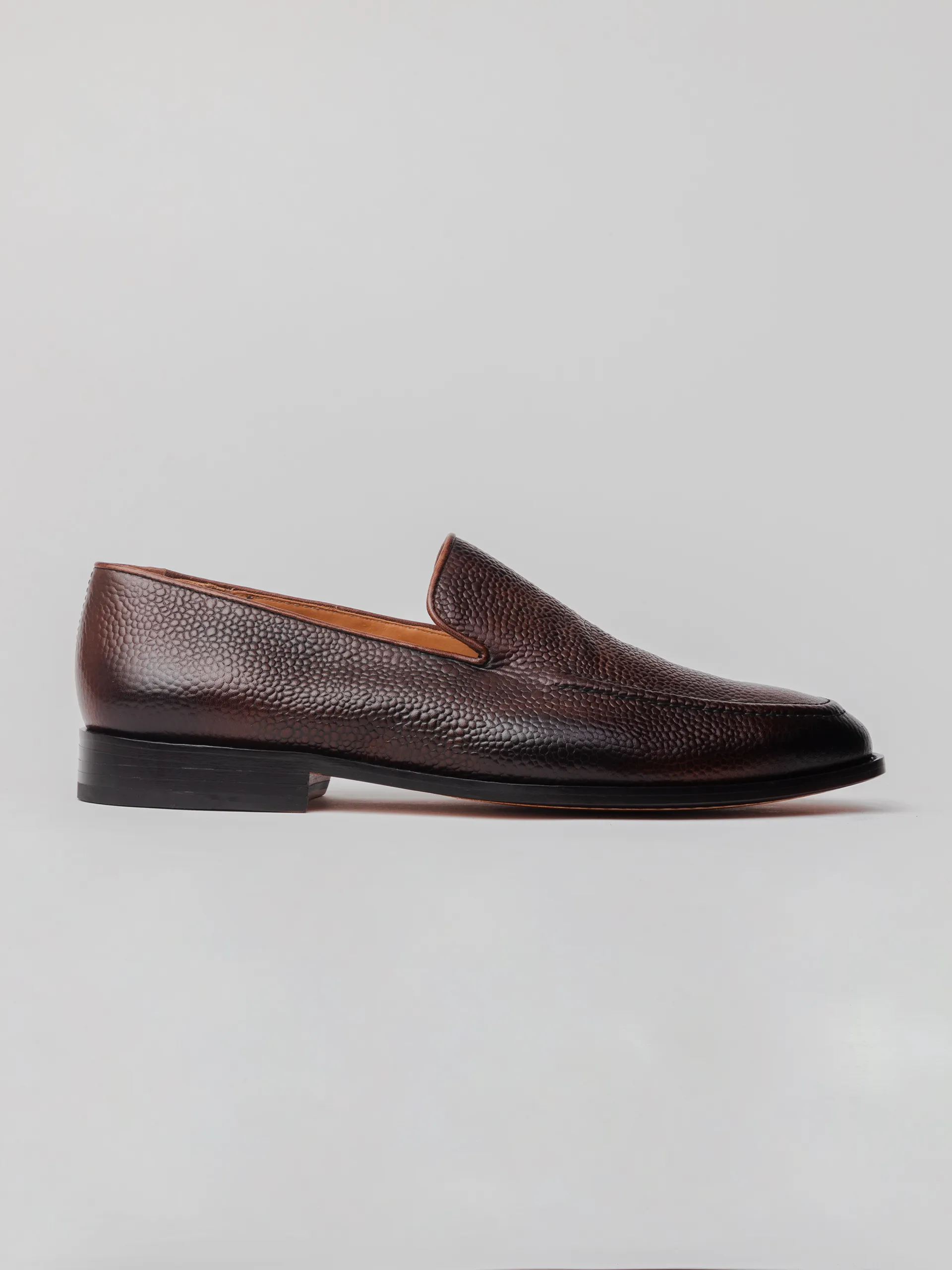 Carter Loafer - Dark Brown Grain