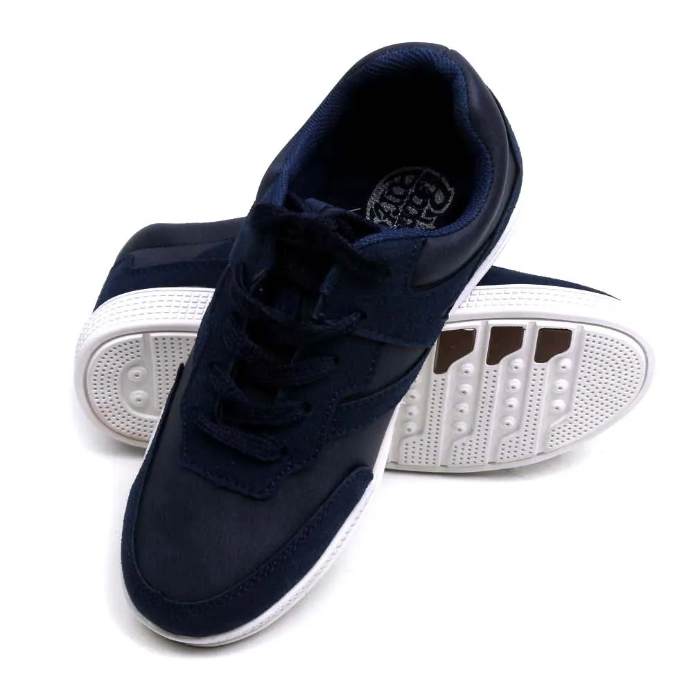 Casual Lace Up Sneakers For Boys - Navy