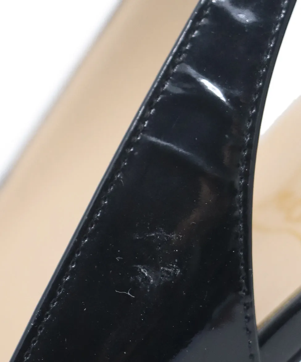 Christian Louboutin Black Patent Leather Heels sz 8.5