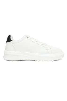 CLASSIC LACE-UP CASUAL SNEAKERS-WHITE