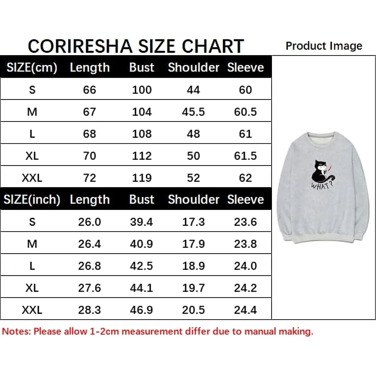 CORIRESHA Teen Funny With Blood Knife Cat Print Long Sleeve Casual Halloween Sweatshirt