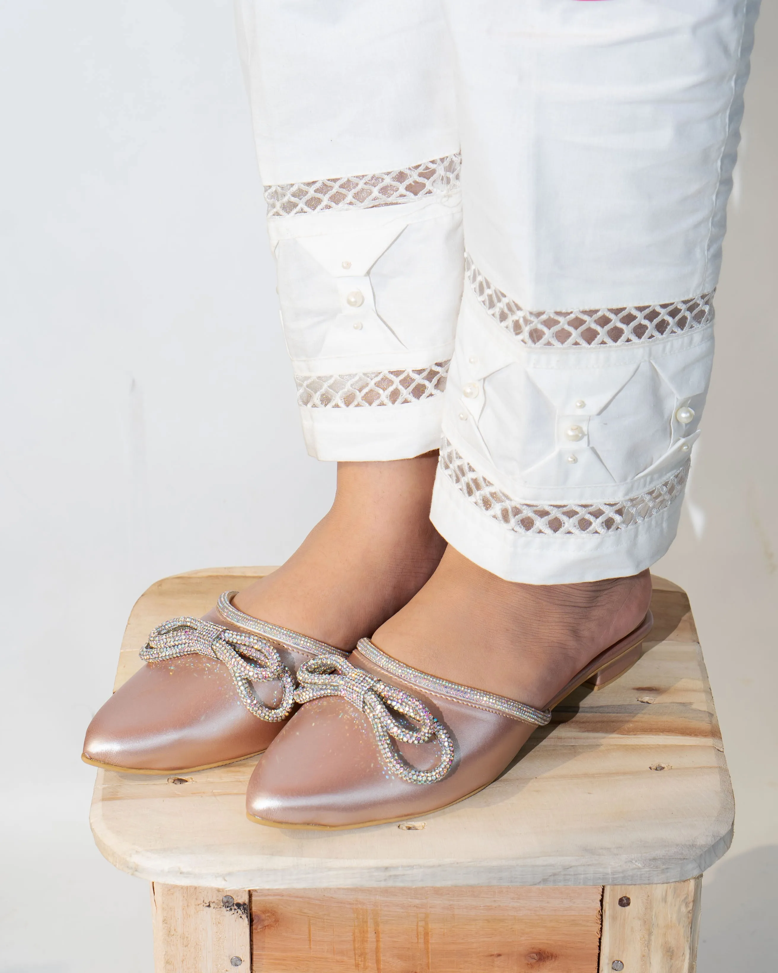 Dazzy Mules - Rose Gold