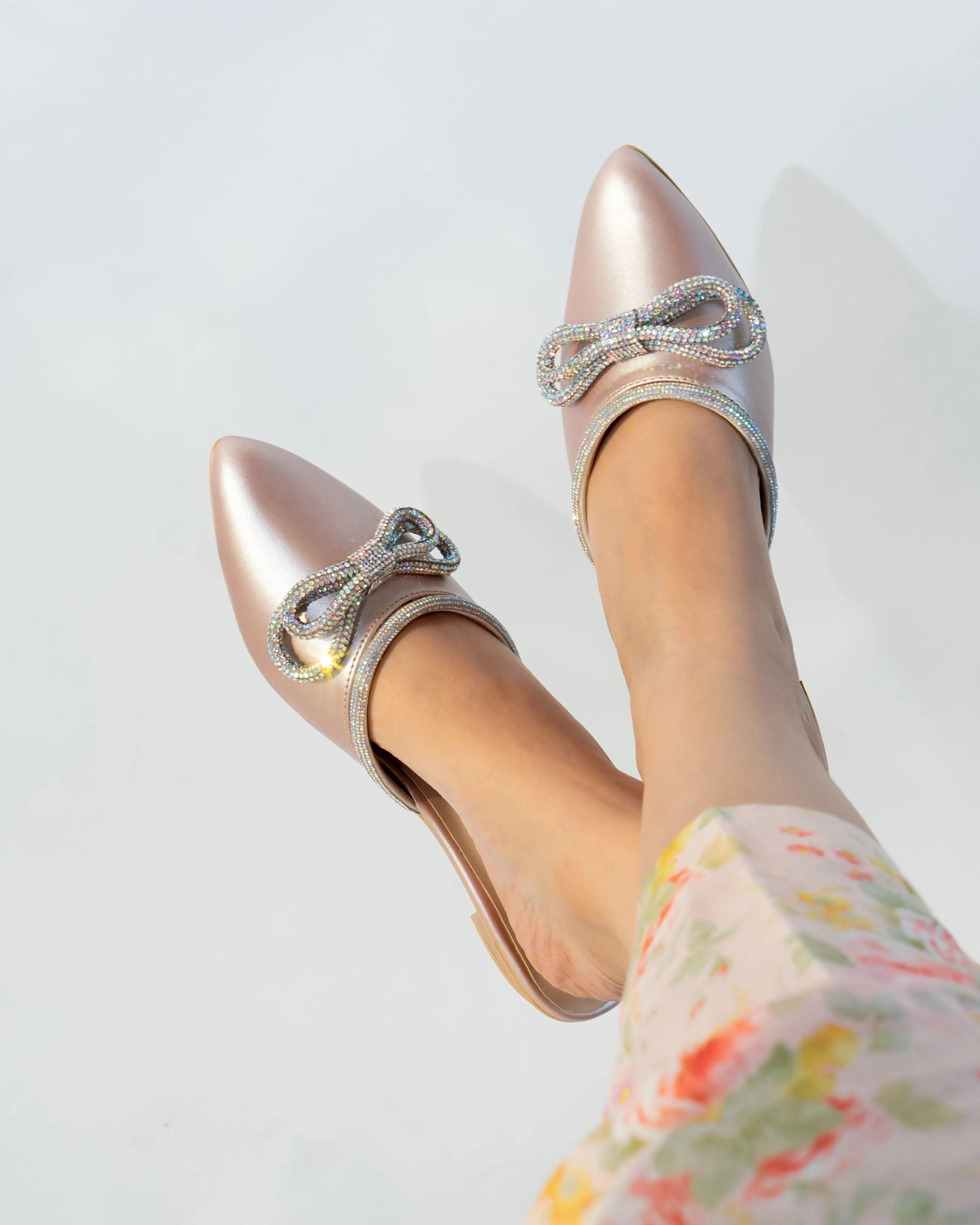 Dazzy Mules - Rose Gold