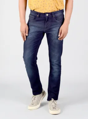 Deep Blue Washed Slim Fit Jeans | Greenfibre