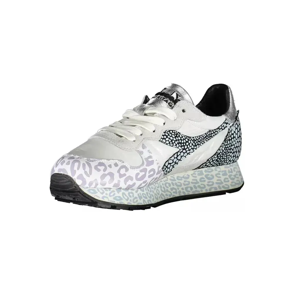 Diadora White Fabric Women Sneaker