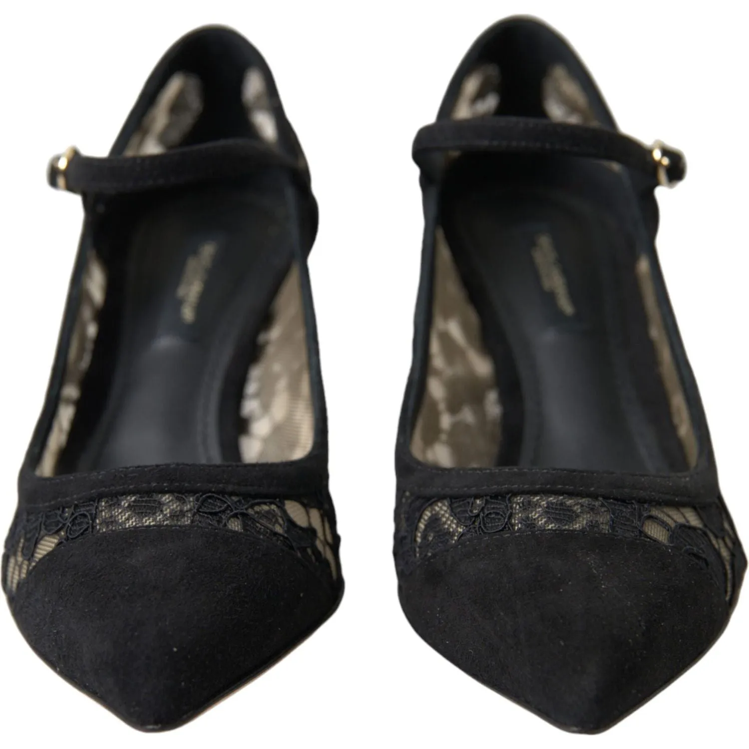 Dolce & Gabbana Elegant Black Taormina Lace Heels