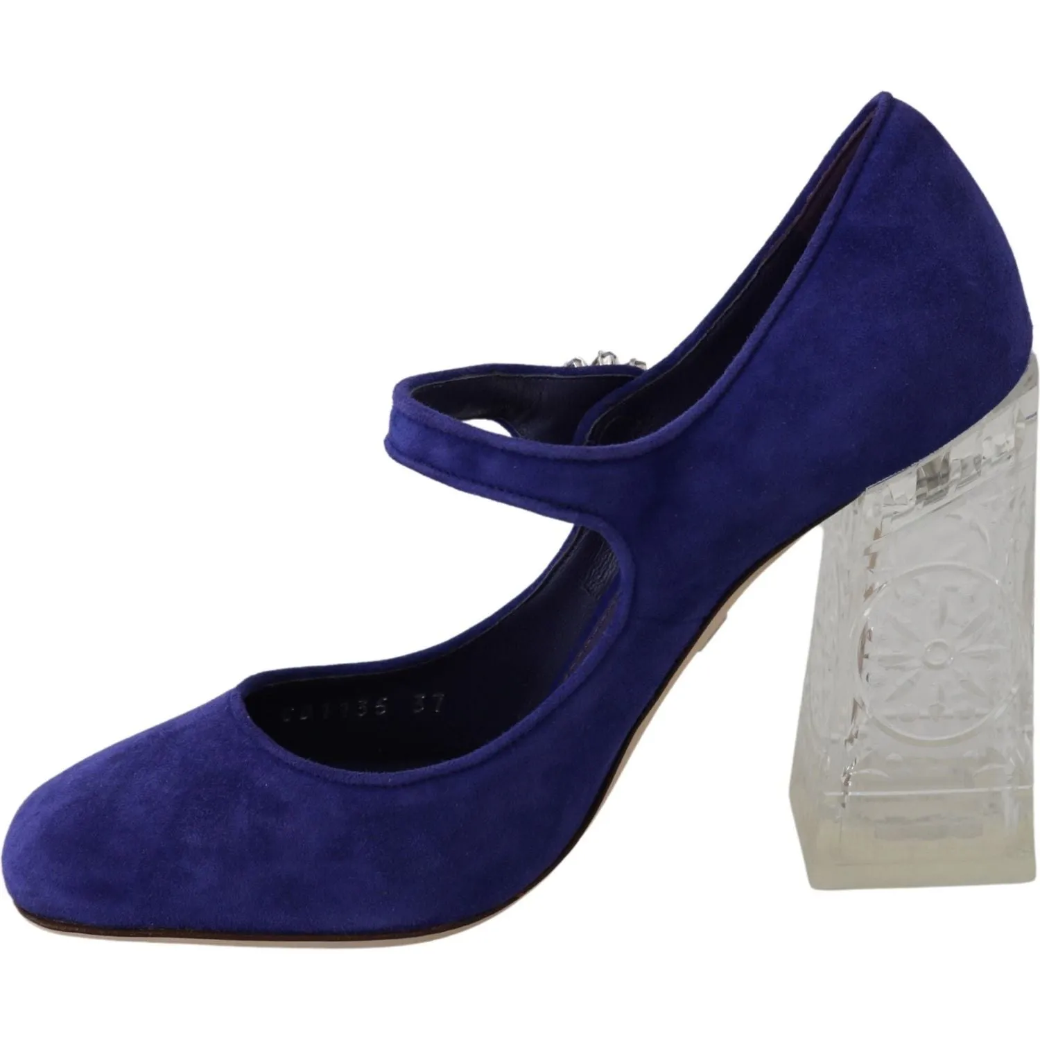 Dolce & Gabbana Elegant Purple Suede Mary Janes Pumps