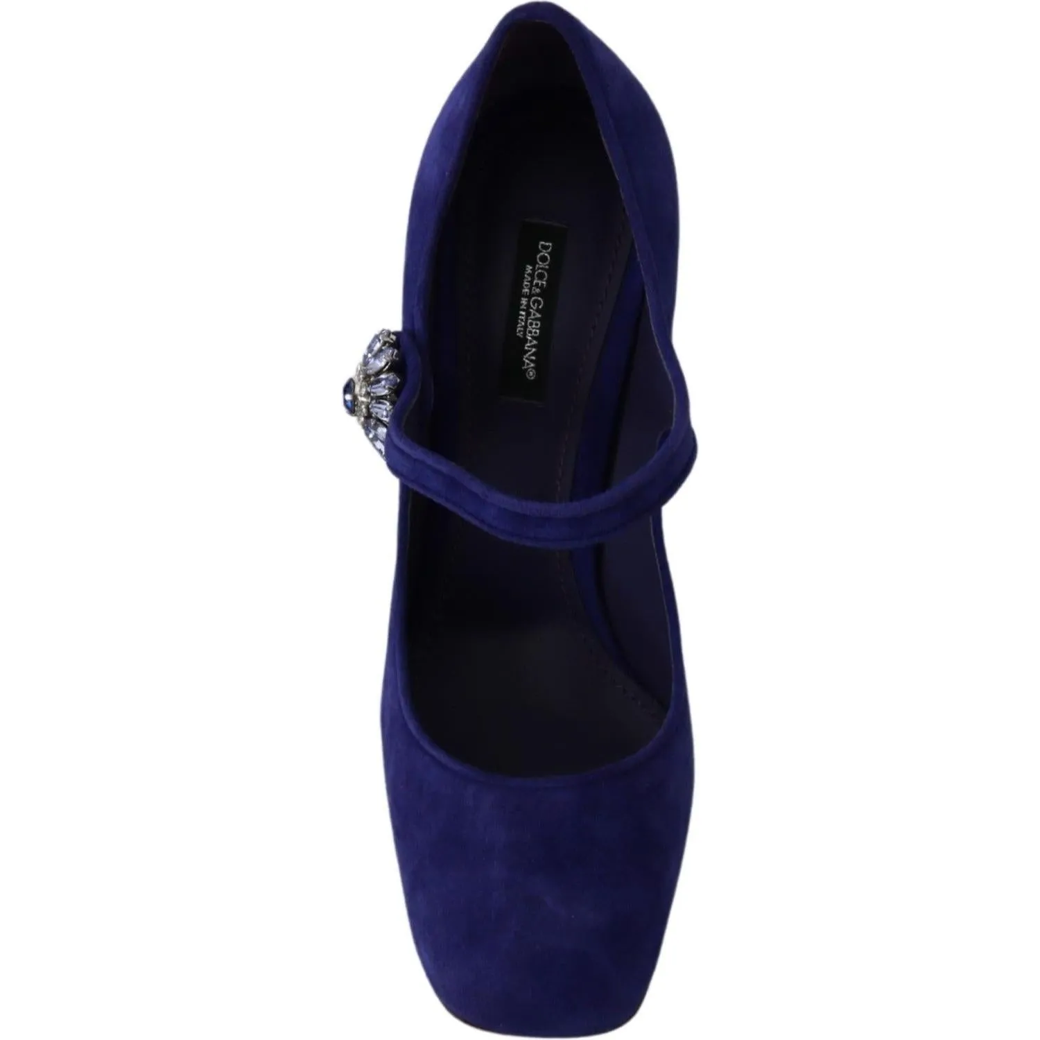 Dolce & Gabbana Elegant Purple Suede Mary Janes Pumps