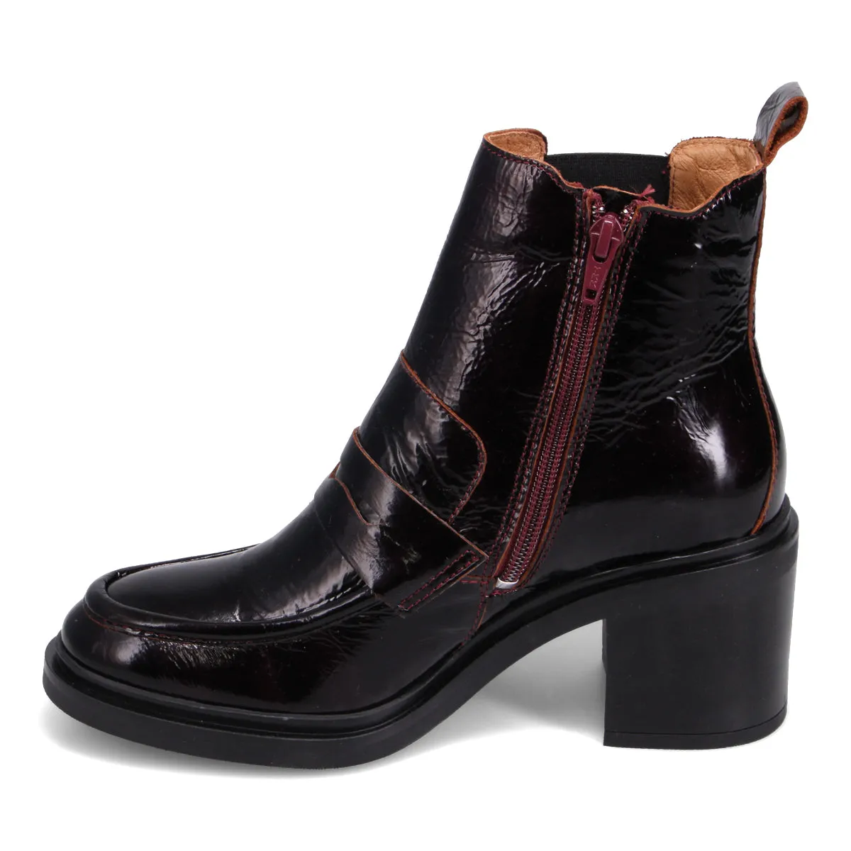 Dorrian Patent Heeled Boot