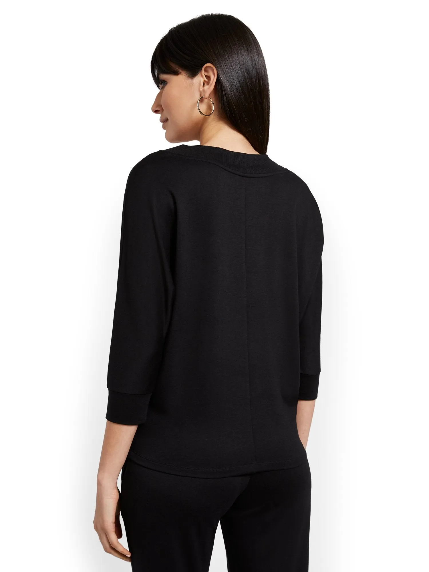 Dreamy French Terry V-Neck Top