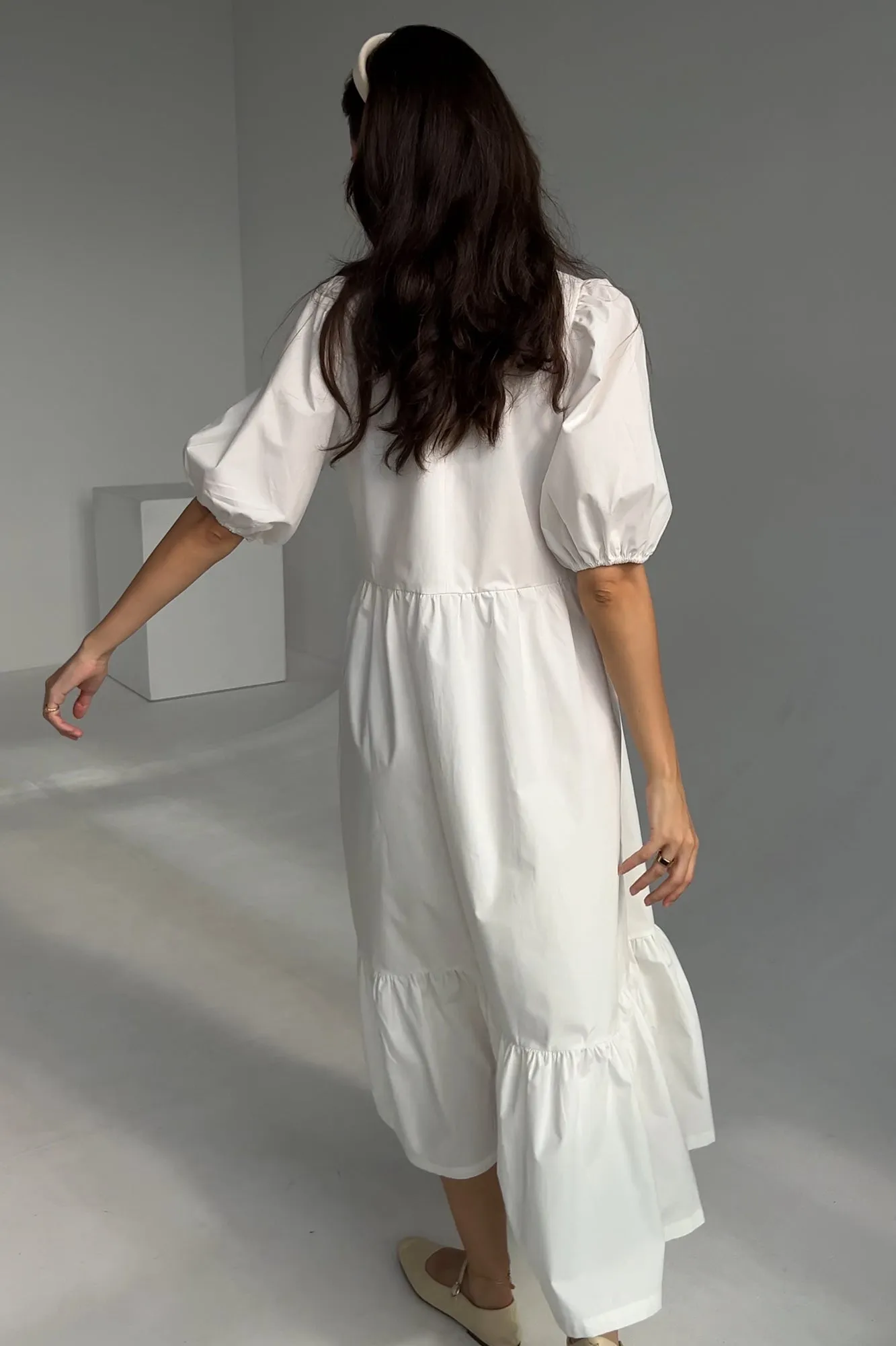 Dress in organic cotton / 03 / 22 / cream white