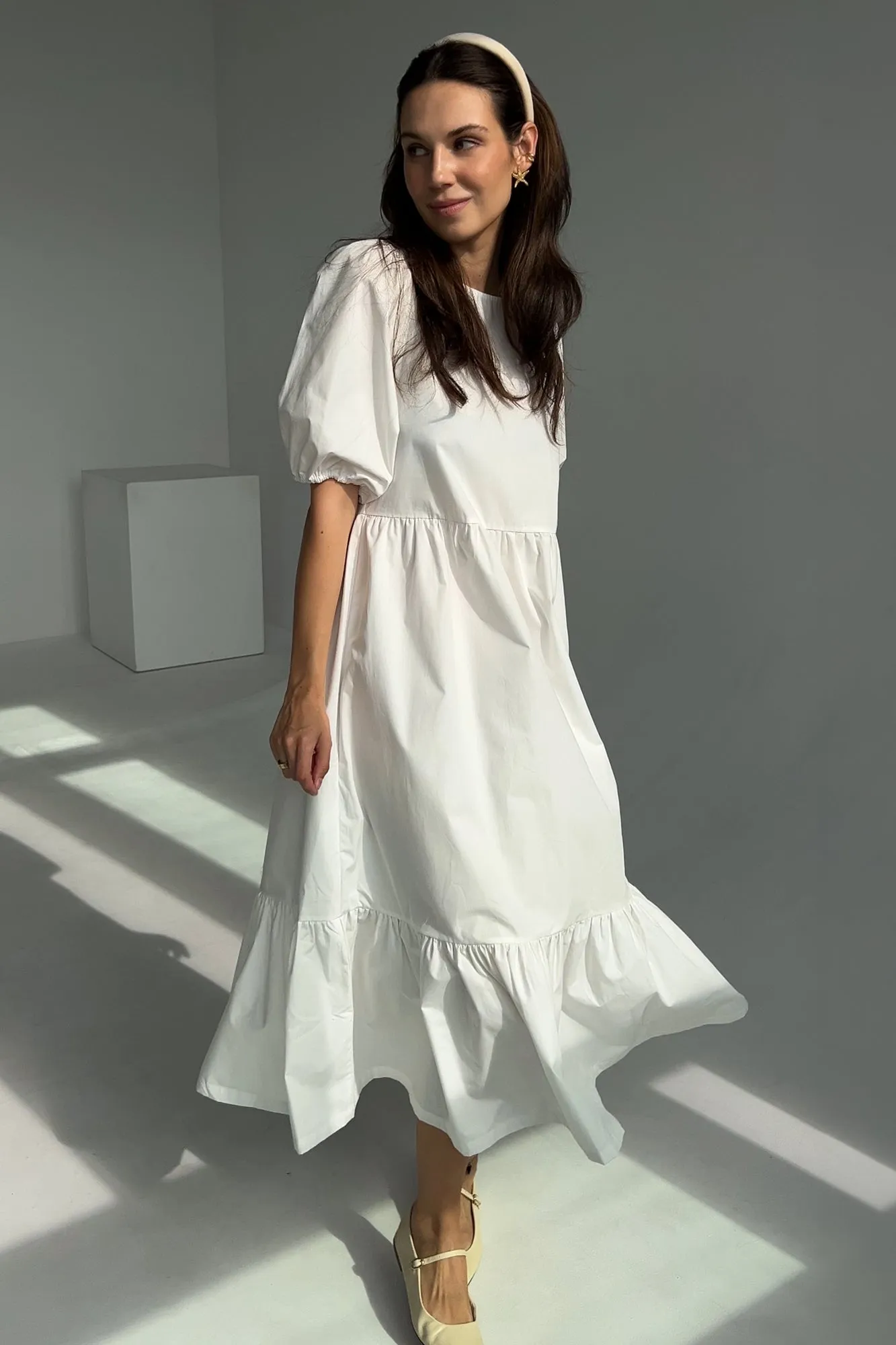 Dress in organic cotton / 03 / 22 / cream white