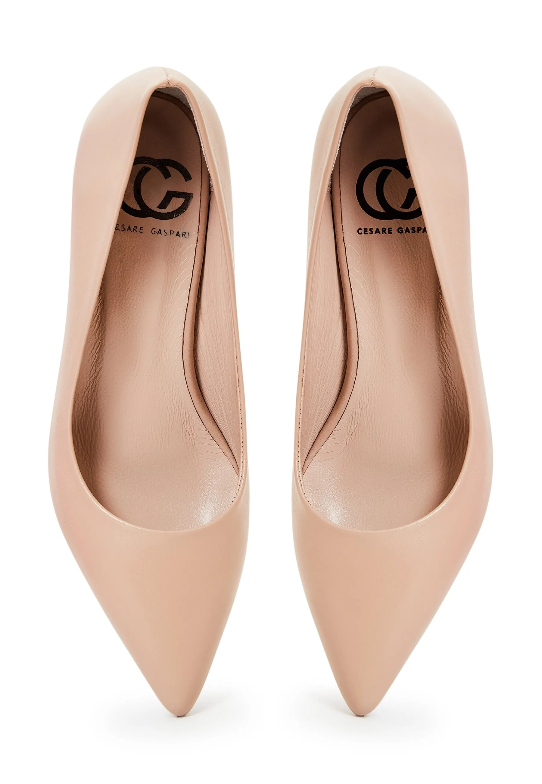 Elegant Luxe Pumps - Beige