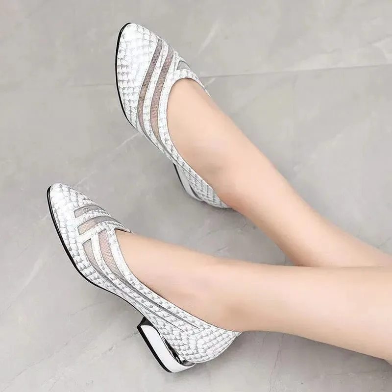 Genuine Leather Ladies Luxury Fashion Party Shoes