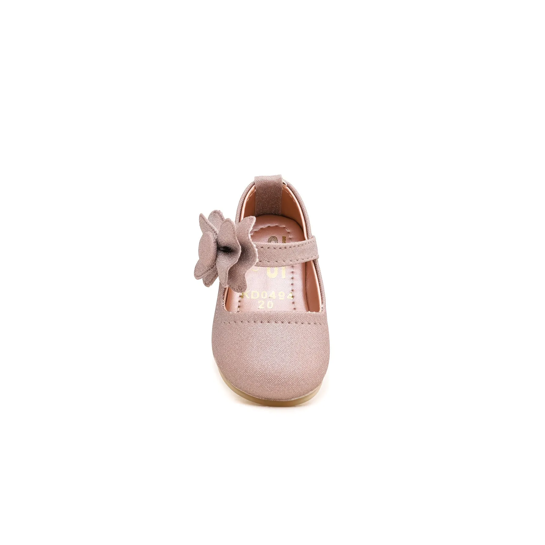 Girls Peach Fancy Pumps KD0494