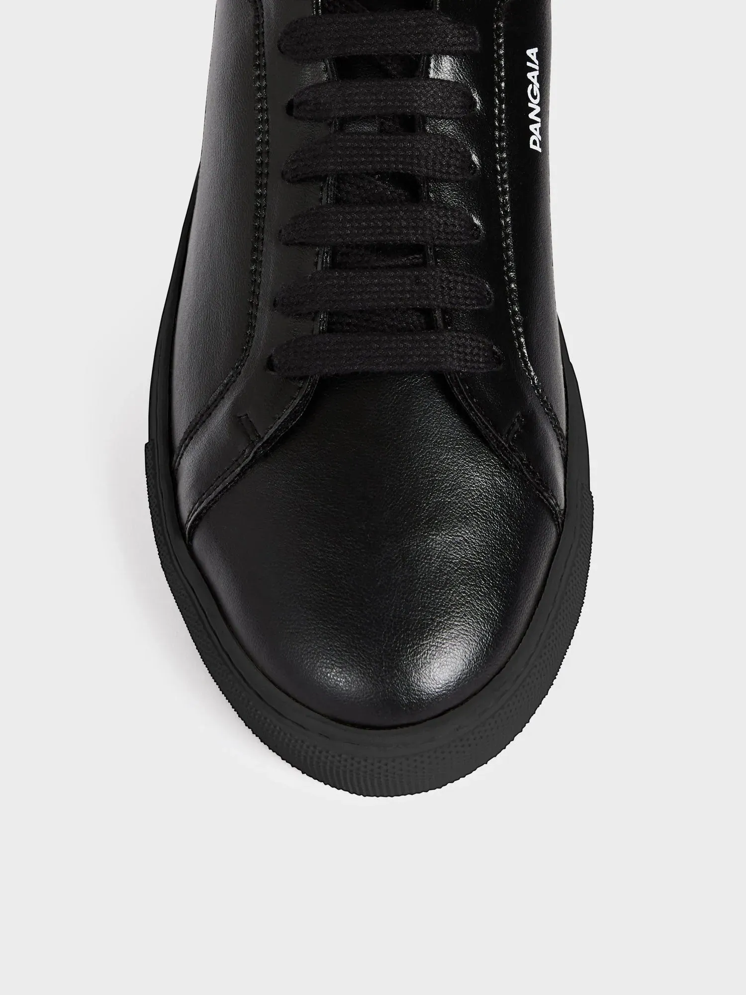 Grape Leather Sneakers—black