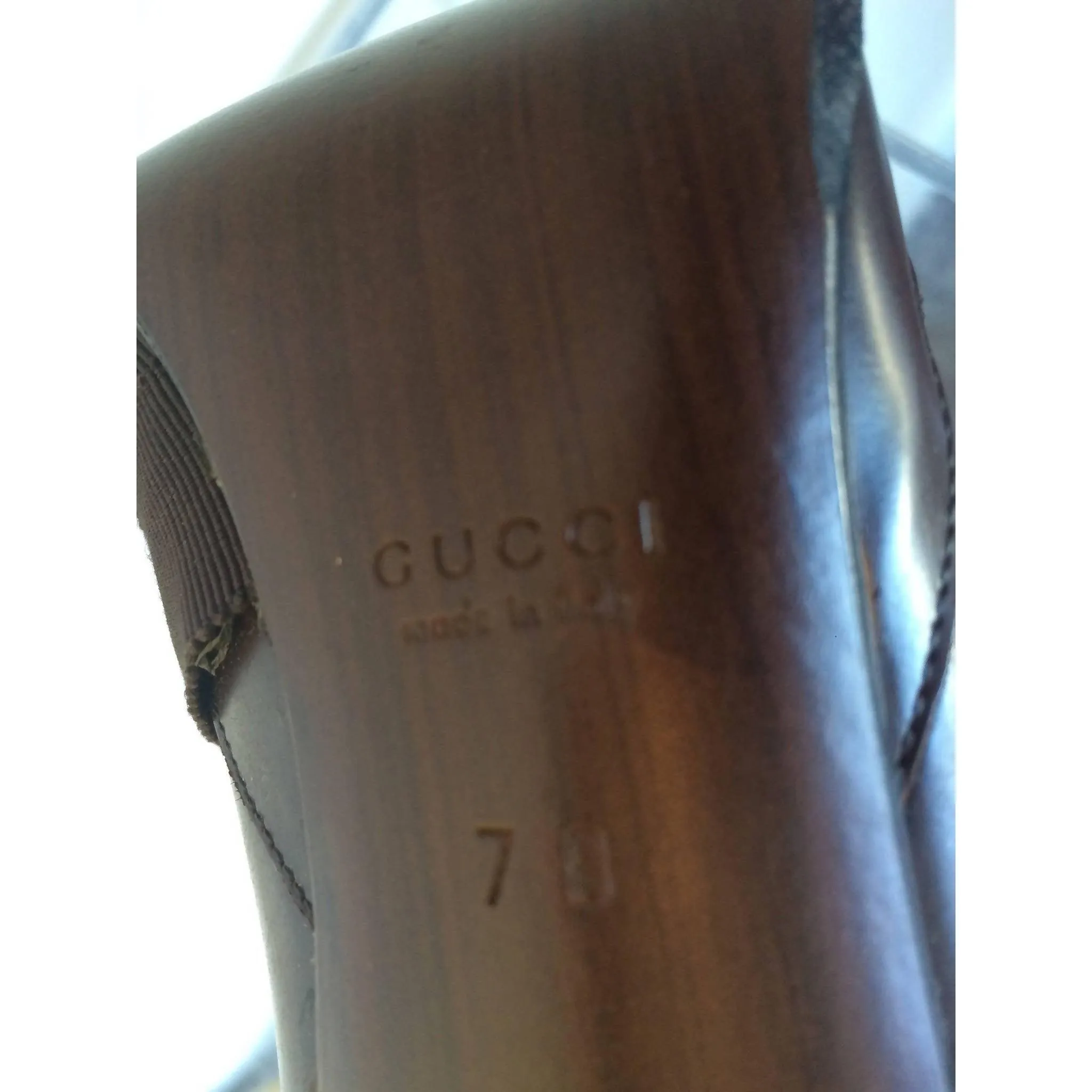 GUCCI Brown Leather Pumps | US 7 - EU 37