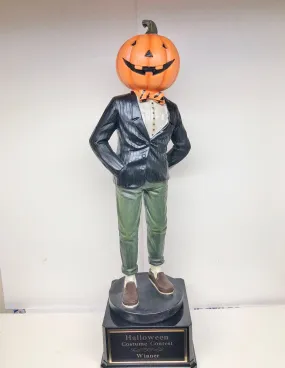 Halloween Trophy Pumpkin Guy Least Amount Effort Best Costume Contest Funny Trophy Pumpkin Carving Winner Dia De Los Muertos Halloween Decor