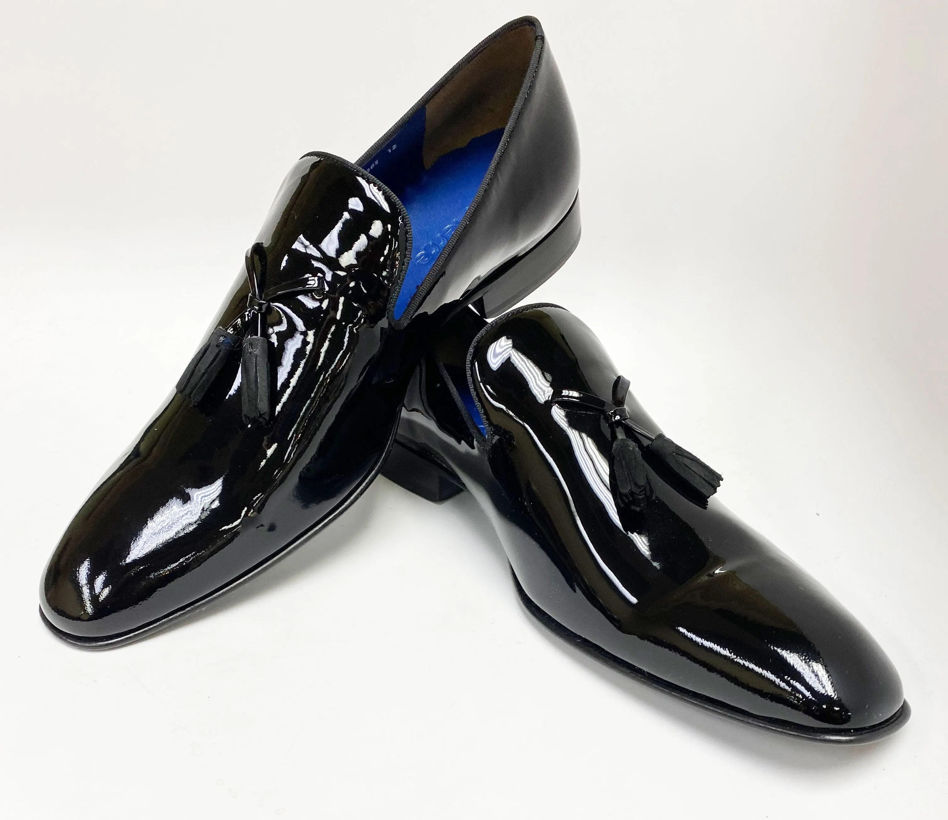 Jean Pierre Shiny Calfskin Tasseled Loafer Black