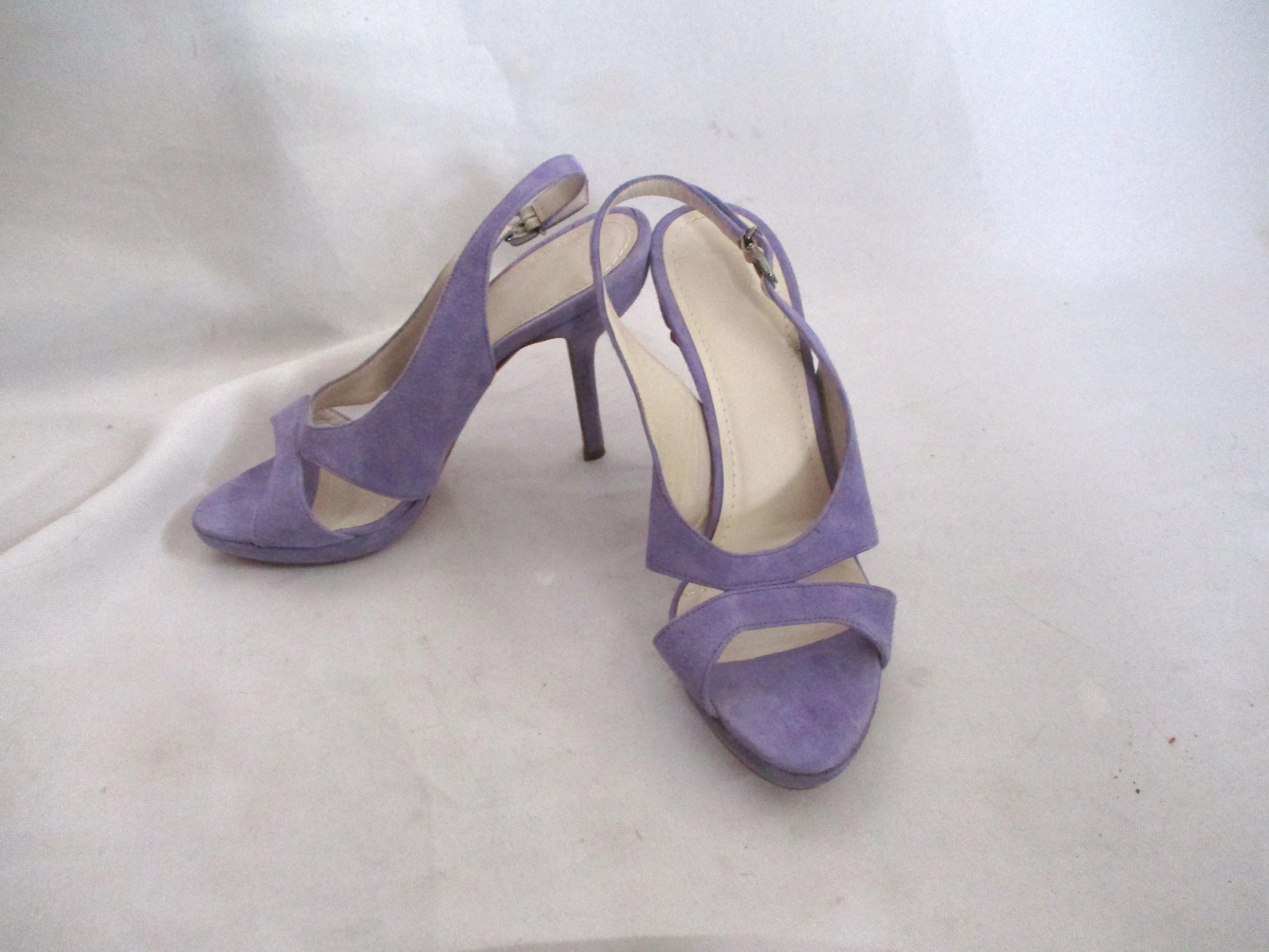 JIL SANDER ITALY Suede LEATHER Pump Shoe 36 LAVENDER PURPLE