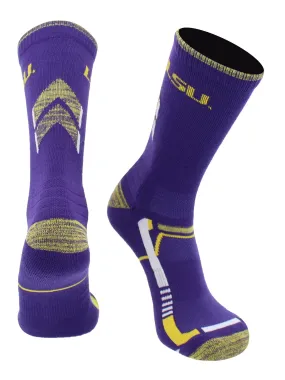 LSU Tigers Socks Louisiana State University Tigers Champion Crew Socks