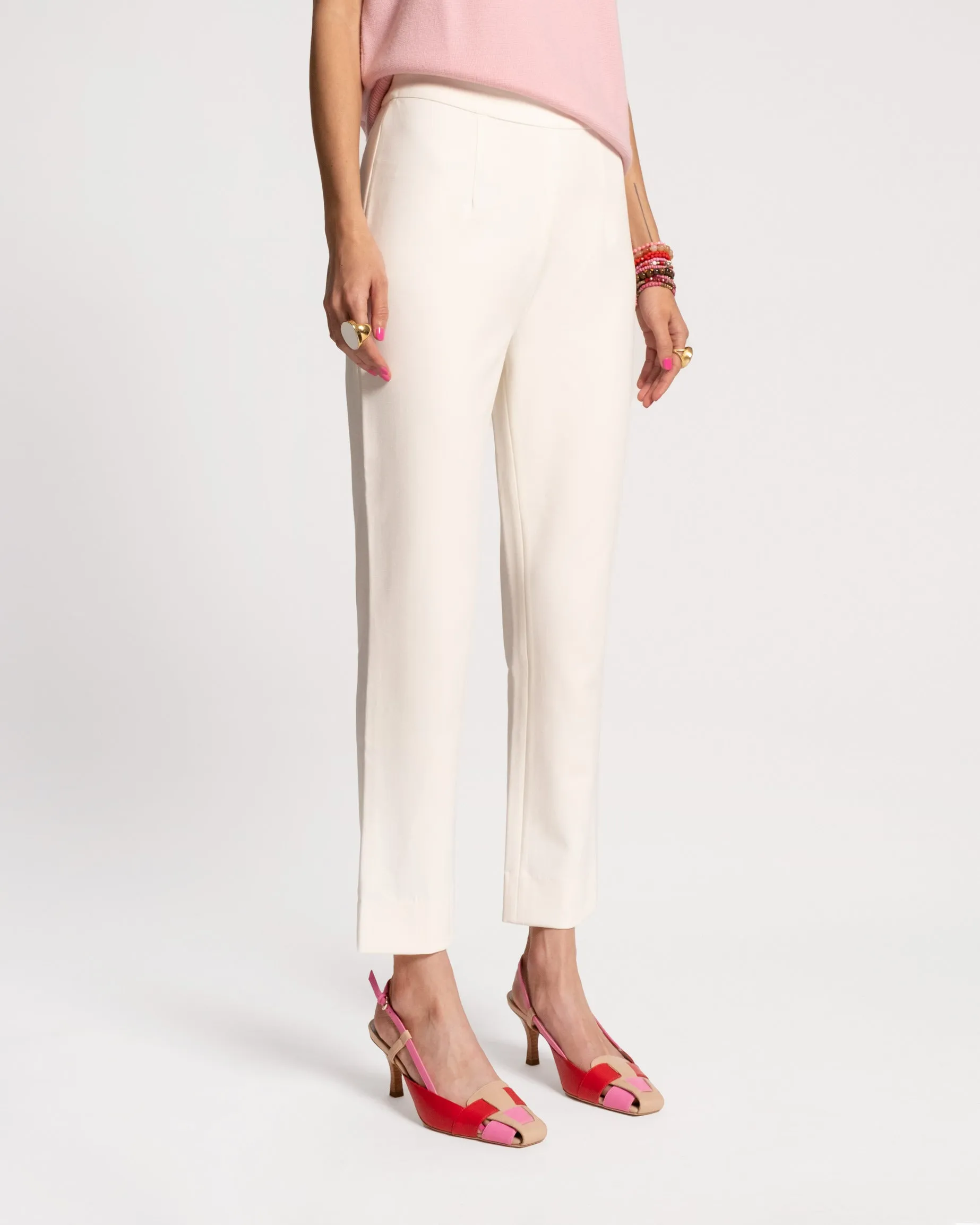 Lucy Pant Japanese Stretch Blend Oyster