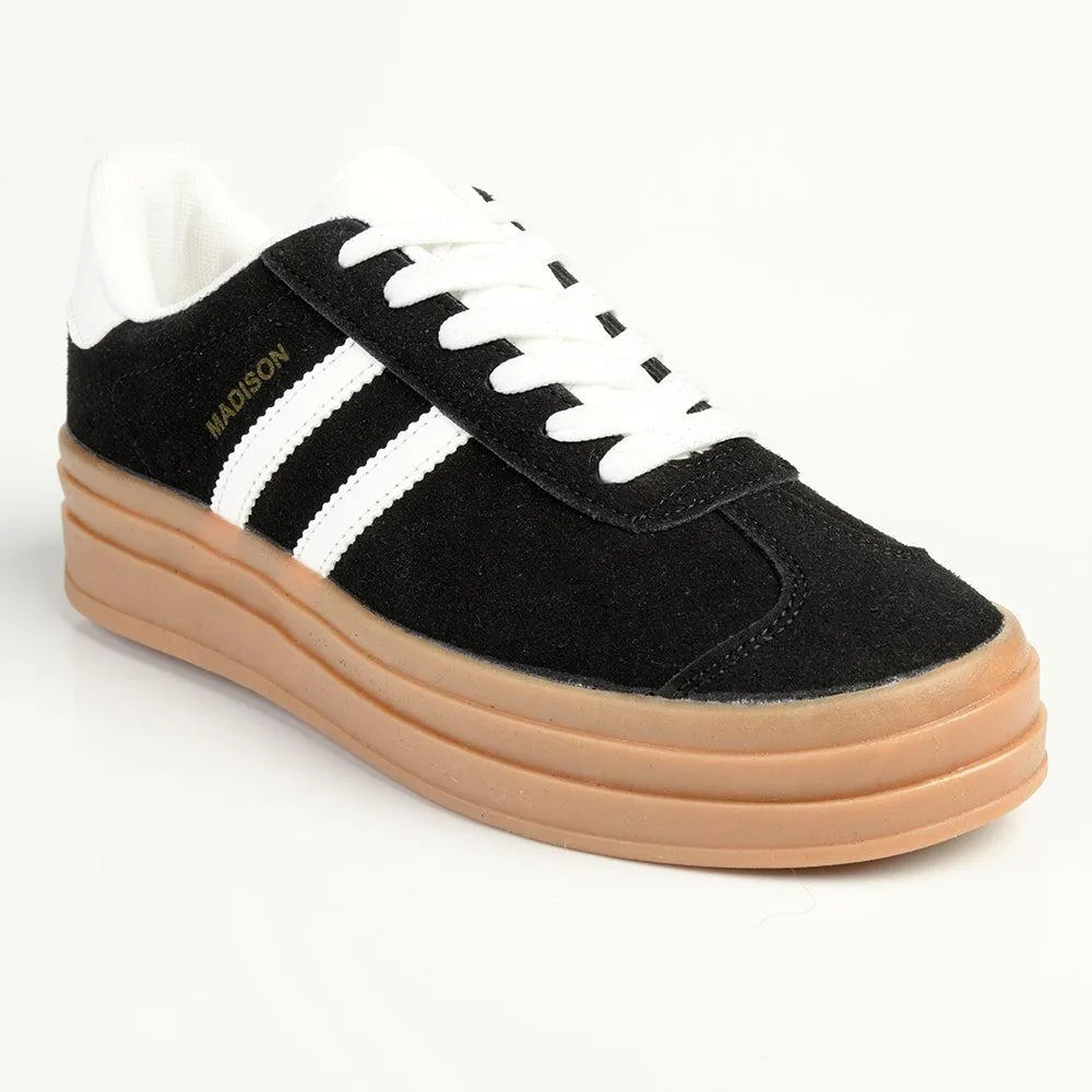 Madison Platform Fashion Sneaker - Black