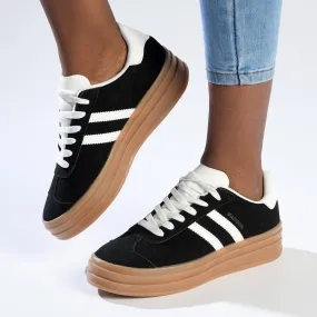 Madison Platform Fashion Sneaker - Black