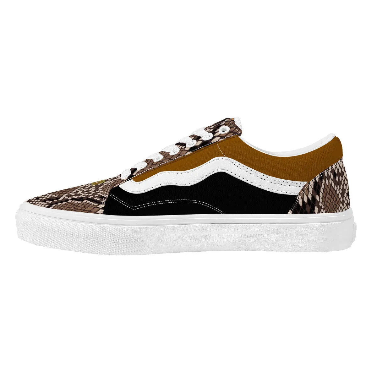 Majestic Brown and Black | Low Top Customized | Shoe Zero