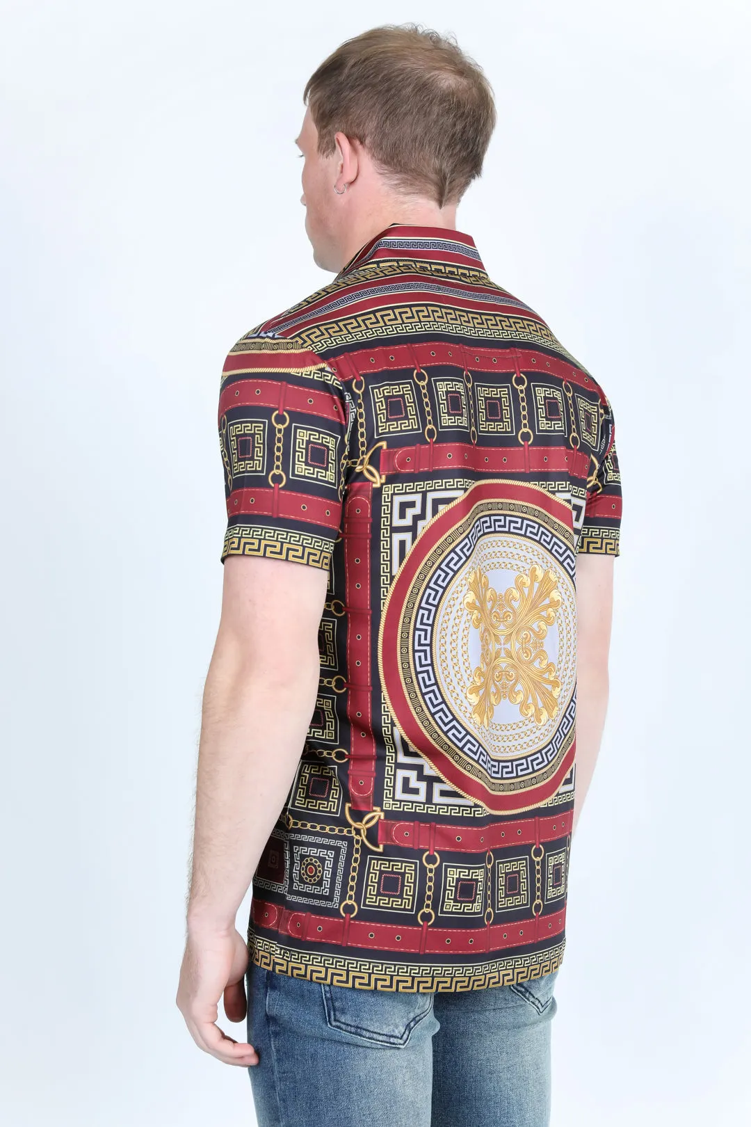 Men's Baroque Print Red Label Polo