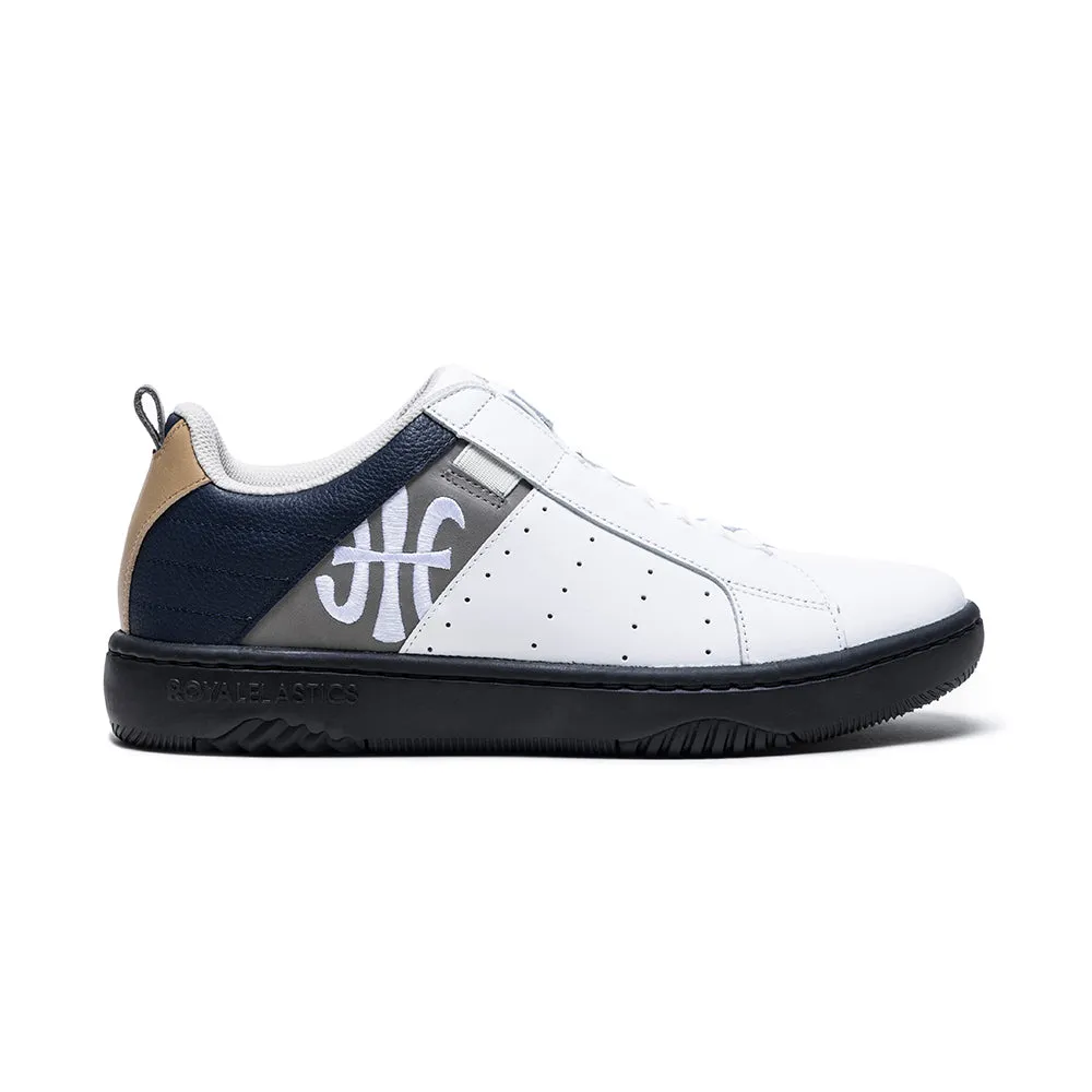 Men's Icon 2.0 White Blue Black Logo Leather Sneakers 06523-085