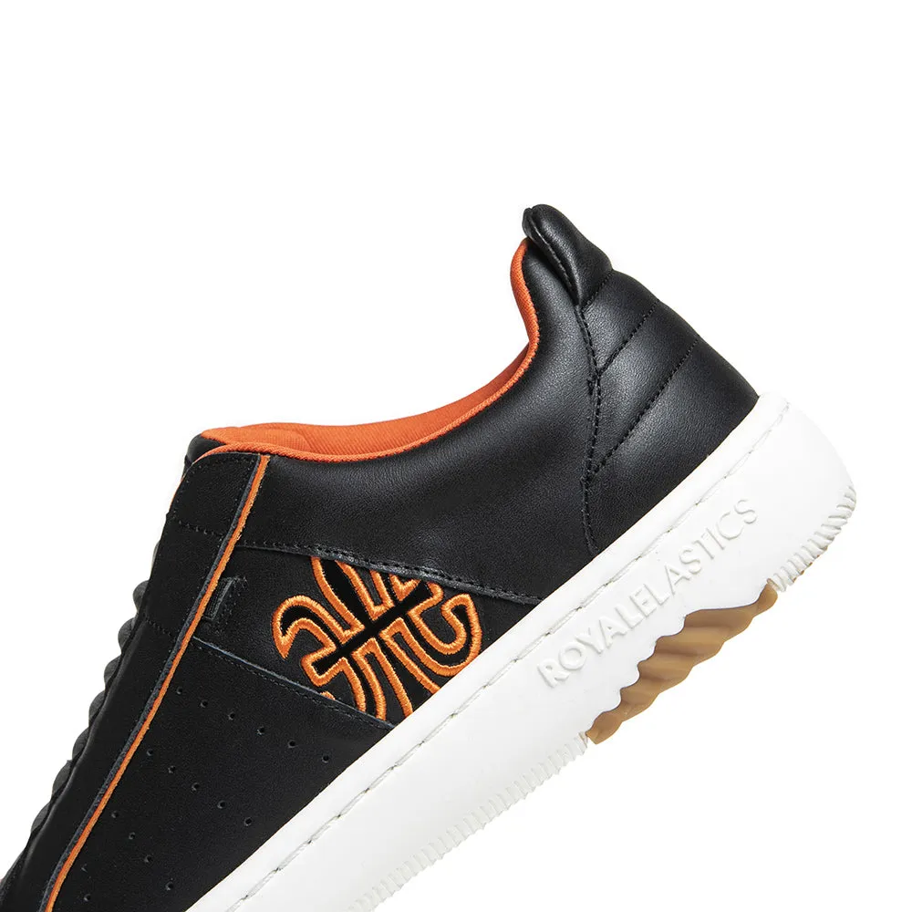 Men's Icon 2.0X  Black Orange Leather Sneakers 06303-992