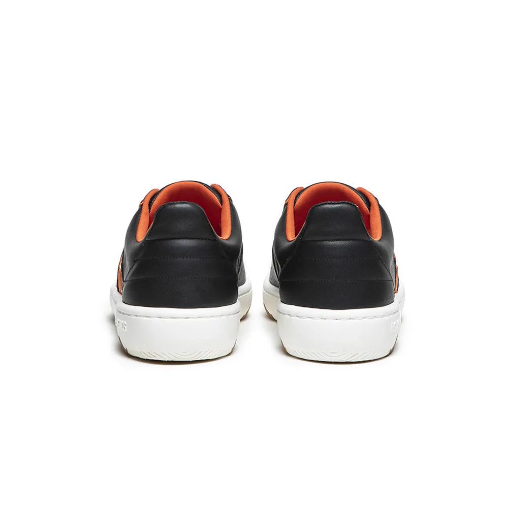 Men's Icon 2.0X  Black Orange Leather Sneakers 06303-992