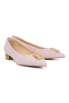 Milly Tweed Pump - Pink